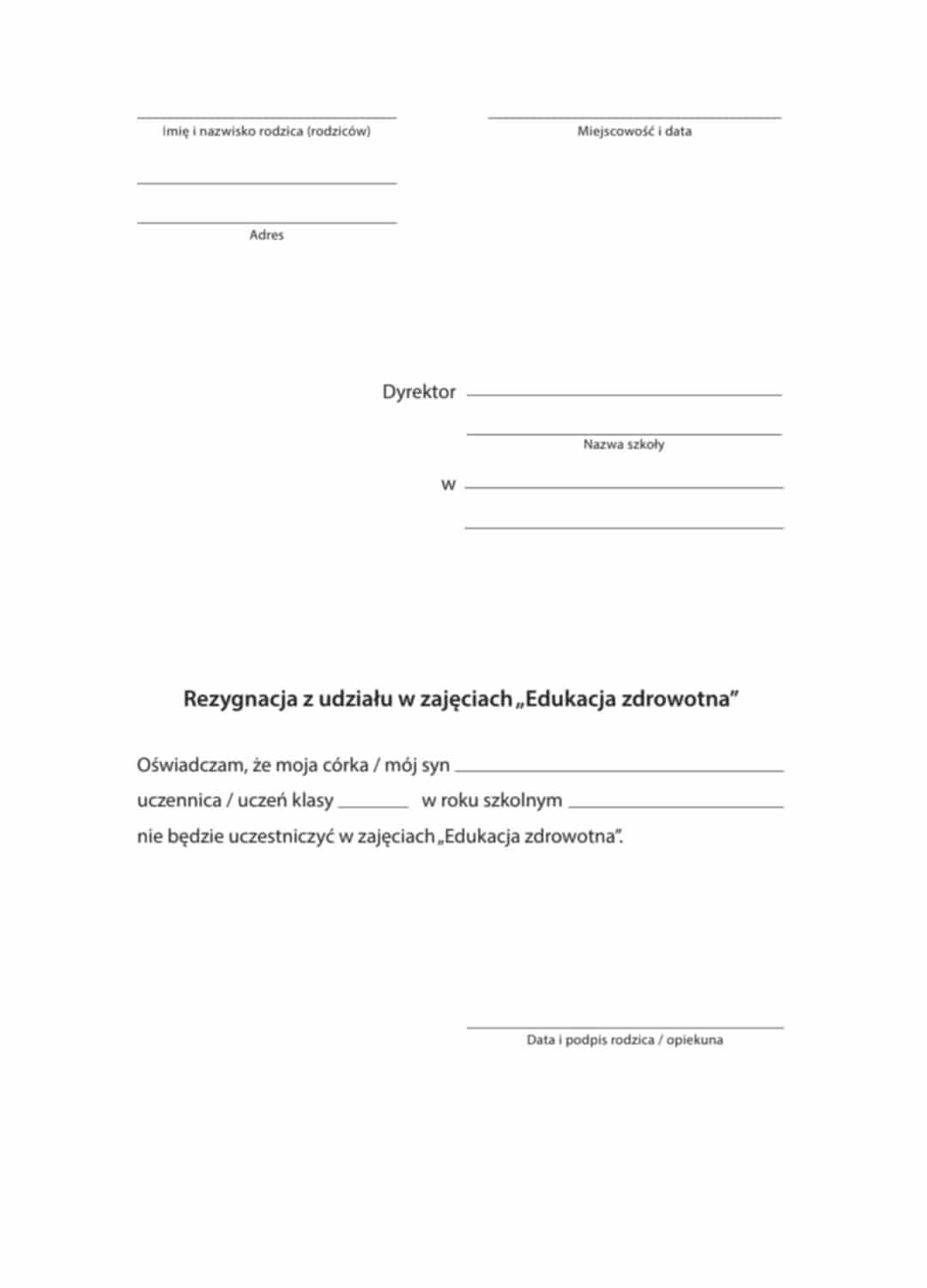 Edukacja zdrowotna – rodzice muszą reagować do 25 września