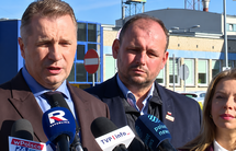 Konferencja prasowa polityków PiS w Puławach