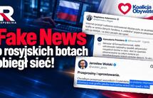 Piotr Okulski o fejku z rosyjskimi botami. Pytania do Siemoniaka