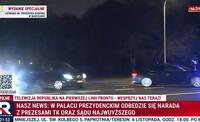 kolumna prezydencka w drodze do Pałacu Prezydenckiego
