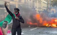 protestujący we Francji