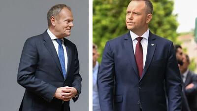 Donald Tusk i Karol Nawrocki