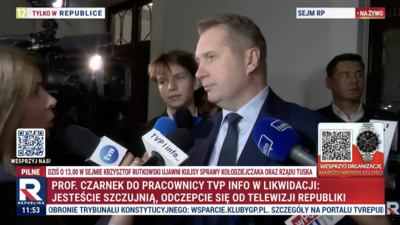 „Antypolska szczujnia!”. Czarnek ostro do dziennikarzy TVP w likwidacji i TVN. Gorąco w Sejmie!