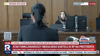 Zwrot w procesie Nawrockiego z Onetem. Sąd wskazał na rozbieżności w zeznaniach świadka