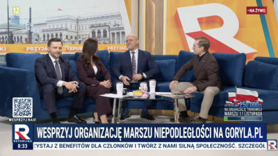 Wielkie święto patriotyzmu w Warszawie! Osowski ujawnia w Republice, co czeka uczestników Marszu Niepodległości