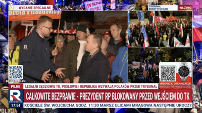 Andruszkiewicz w Republice przed TK: koalicjanci Tuska nie umyją rąk od tego, co się dzieje