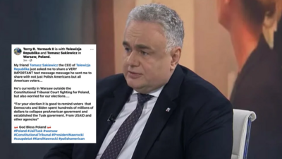 Ważny polityk Republikanów przekazuje Amerykanom ważną wiadomość Tomasza Sakiewicza ws. ataku Tuska na TK i Demokratów