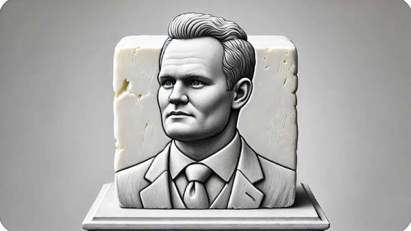 Tusk masło posąg