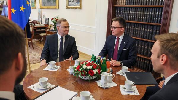 Duda Hołownia w Sejmie
