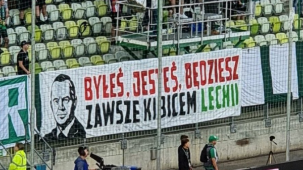 Kibice Lechii za Nawrockim