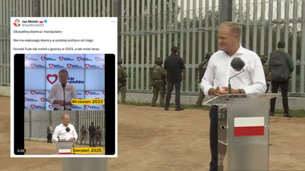 Tusk przyłapany na hipokryzji