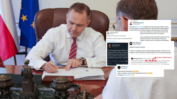 Politycy i internauci komentują decyzję Karola Nawrockiego