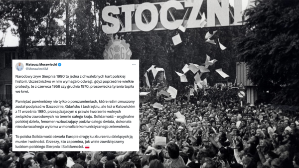 Morawiecki o rocznicy Porozumień Sierpniowych
