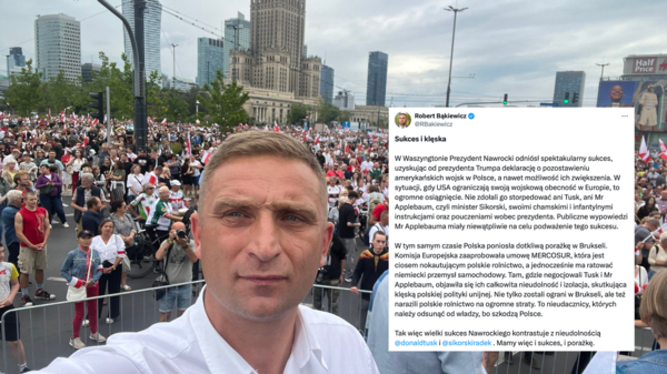 Bąkiewicz komentuje sukces Nawrockiego