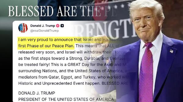 Trump ogłasza porozumienie pokojowe