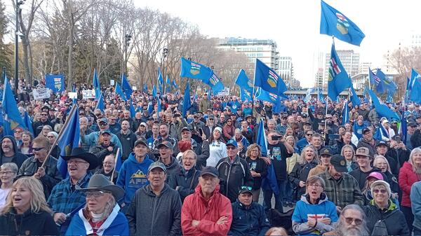 manifestacja w Edmonton