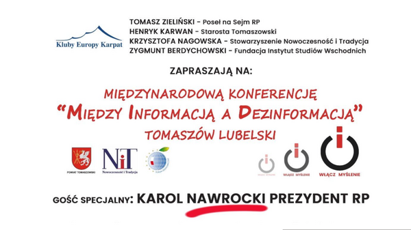 Konferencja o dezinformacji z udziałem prezydenta