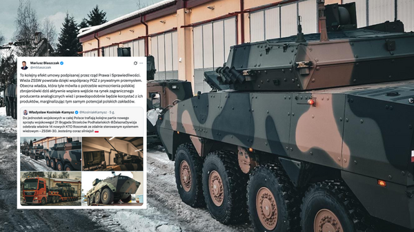 Błaszczak punktuje władzę i przypomina, kto podpisał umowę ws. Rosomaków