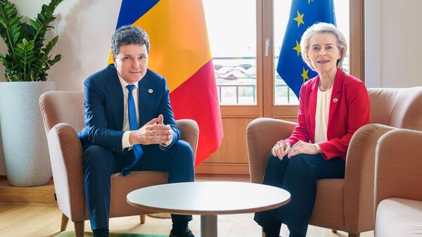 Nicusor Dan i von der Leyen