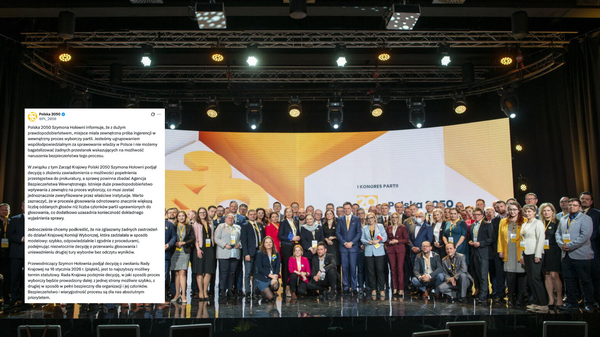 Afera w Polsce 2050 z wyborami przewodniczącego