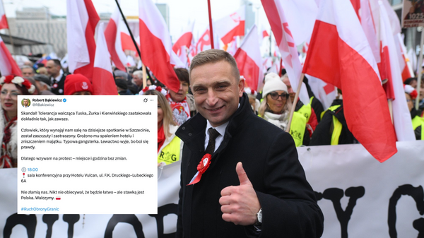 Bąkiewicz o skandalu z wynajęciem sali w Szczecinie