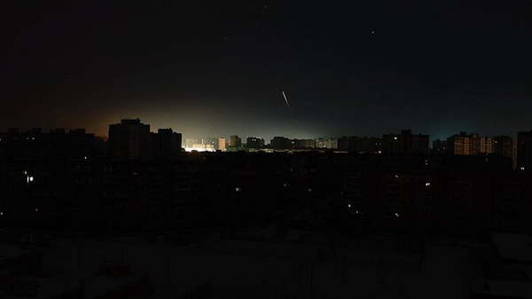 nocny atak na Ukrainę