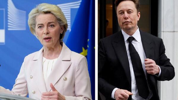 von der Leyen i Musk