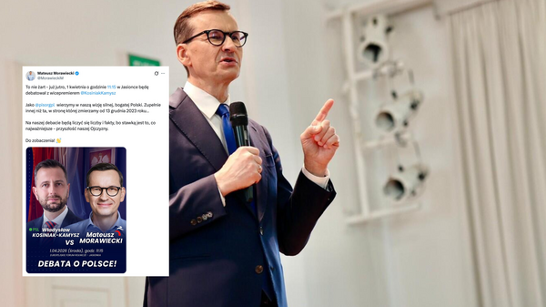 Morawiecki zapowiada debatę z Kosiniakiem-Kamyszem w Jasionce
