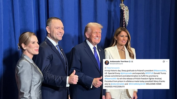 Ambasador USA wskazuje rolę Nawrockiego przy uwolnieniu Poczobuta