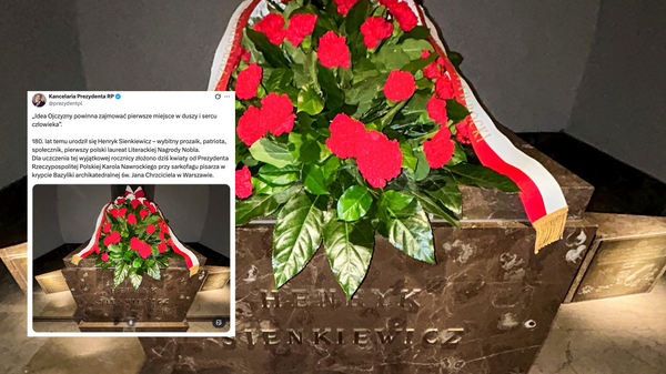Karol Nawrocki uczcił rocznicę urodzin Henryka Sienkiewicza