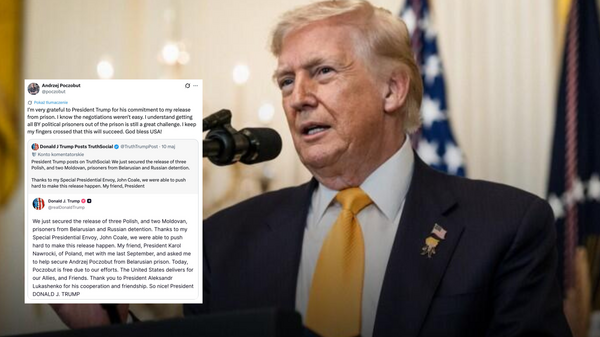 Andrzej Poczobut podziękował Trumpowi