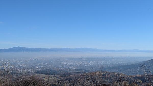smog nad Sofią