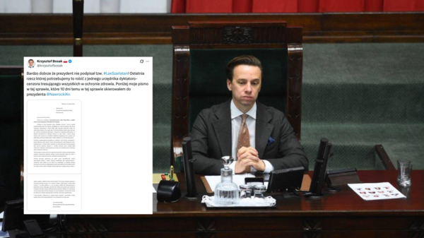Bosak chwali decyzję Nawrockiego ws. Lex szarlatan. "Ostatnia rzecz której potrzebujemy to robić z jednego urzędnika dyktatoro-cenzora"