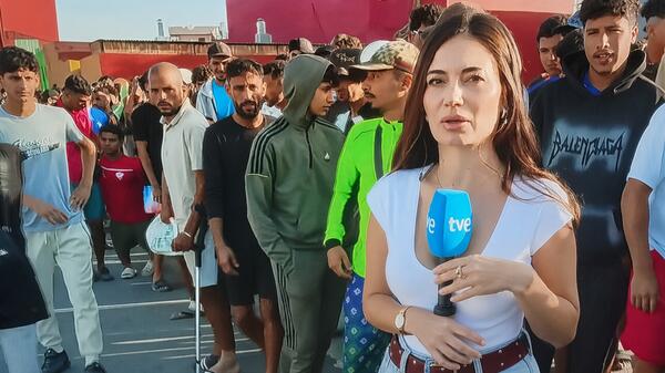 reporterka TVE w Ceucie