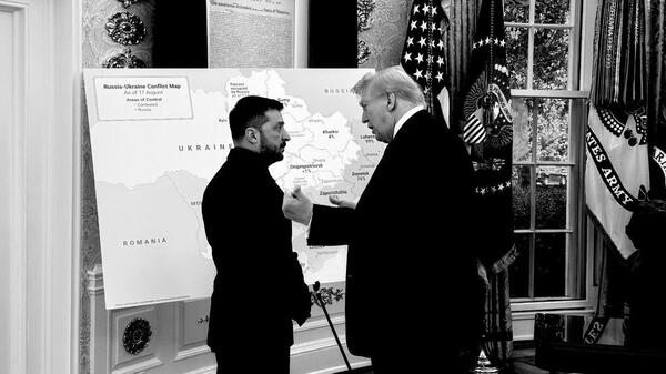 Wołodymyr Zełenski i Donald Trump