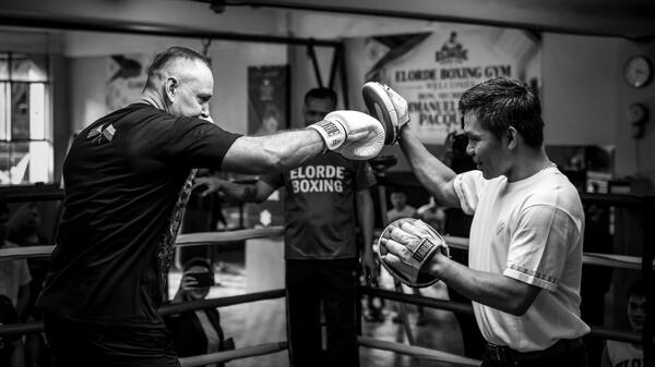 Prezydent Polski i wielokrotny mistrz świata Manny Pacquiao