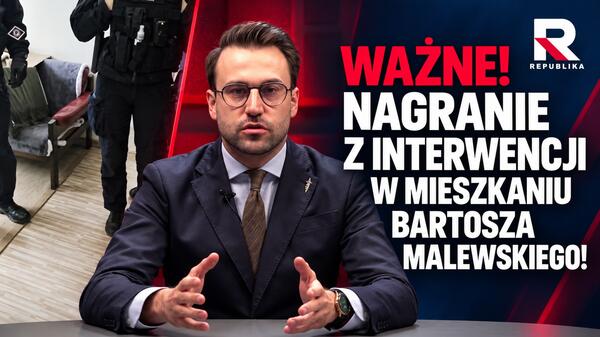 nagrania z interwencji w mieszkaniu Bartosza Malewskiego