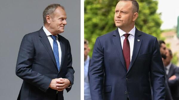 Donald Tusk i Karol Nawrocki