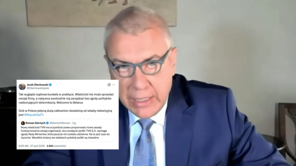 Giertych chce stawiać warunki nowemu właścicielowi TVN. Ostra komentarz Olechowskiego: „Welcome to Belarus”