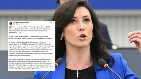 „Rządowi Tuska pomyliły się epoki!”. Zajączkowska-Hernik alarmuje o nowych przepisach ws. "środków ograniczających"