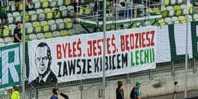 Kibice Lechii za Nawrockim