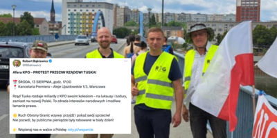 Protest przed Kancelarią Premiera