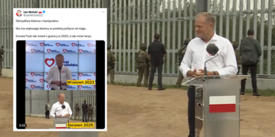 Tusk przyłapany na hipokryzji
