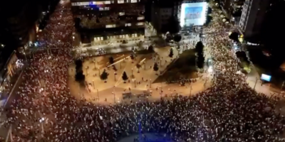 Protesty w Serbii