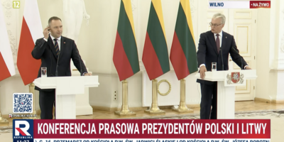 Rozpoczyna się konferencja prasowa prezydentów Polski i Litwy