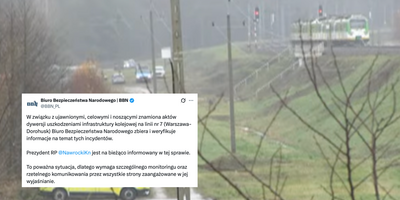 BBN o aktach dywersji na kolei