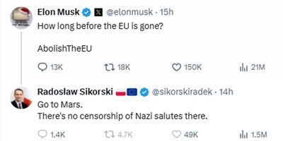 odpowiedź Sikorskiego na X
