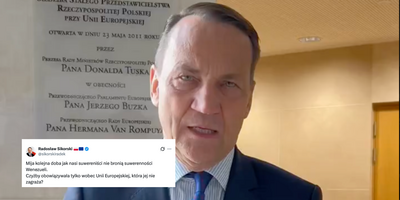 Czy Sikorski po raz kolejny występuje przeciwko USA? Minister od Tuska w obronie Maduro