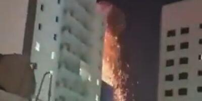 irański dron uderza w Bahrajn