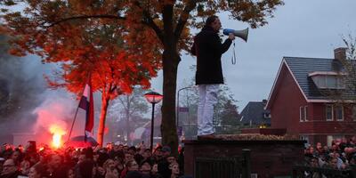protest w Loosdrecht, w Holandii